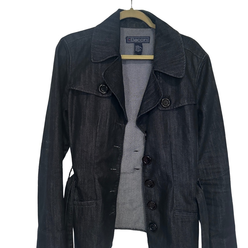 Baccini Black Denim Jacket
